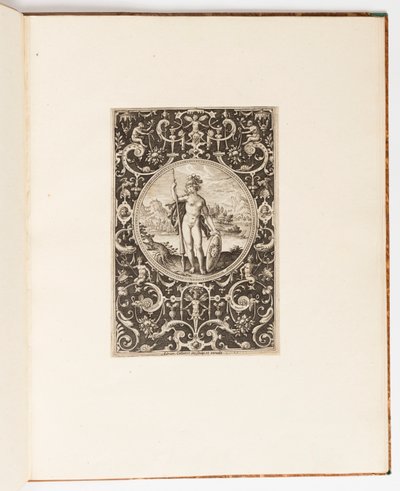 Minerva, tallrik från en svit med 6 prydnadsmönster med Judgment of Paris av Unknown artist