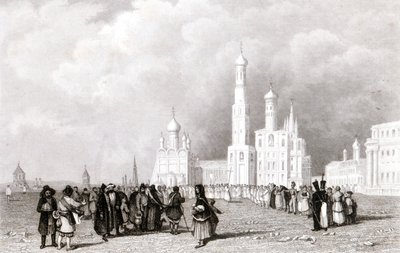 Moskva. Ivan Veliks kyrka av Unknown artist