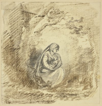 Mamma och barn av Unknown artist