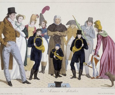 Musiker på gatan: unga artister (horn) - Carnavalet av Unknown artist