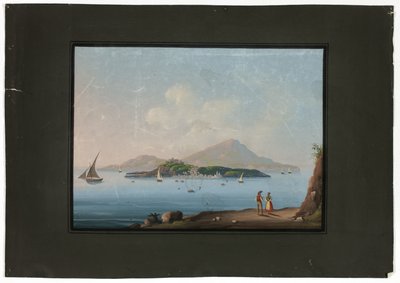 Neapel med Vesuvius av Unknown artist