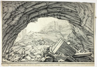 Naturbron Velo, i bergen i Veronese, nära Altissimo av Unknown artist