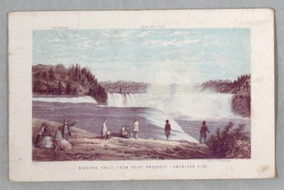 Niagara Falls From Point Prospect - American Side from The Falls of Niagara: Att vara en komplett guide av Unknown artist