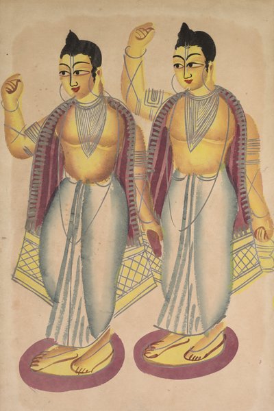 Nitai och Gaur av Unknown artist