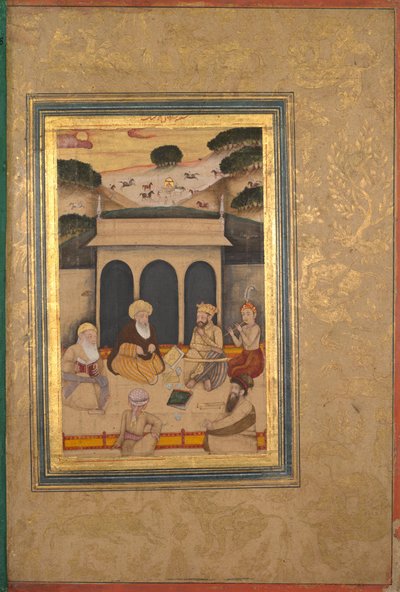 Adelsman besöker helgon vid hans helgedom av Unknown artist