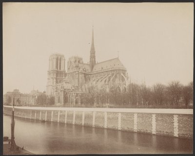 [Notre-Dame sett från Seine] av Unknown artist