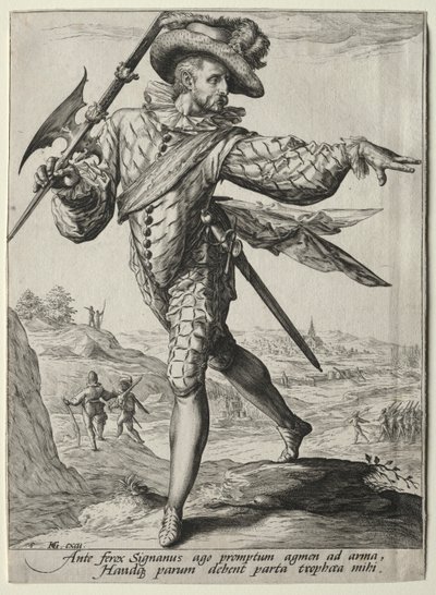 Officerare och soldater från kejsar Rudolf II:s livvakt: Sergeant av Unknown artist