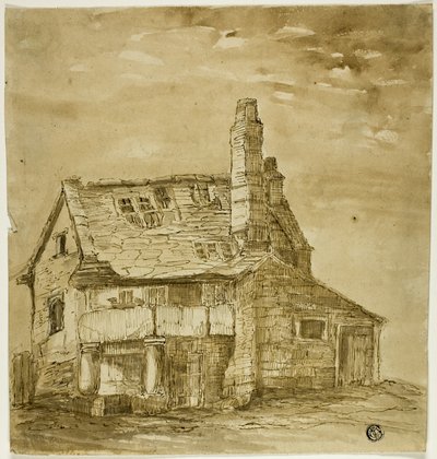 Gammal bondgård av Unknown artist
