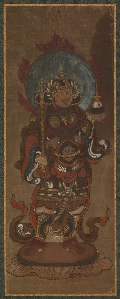 En av de tolv deva: Bishamon-ten (<em>Vaisravana</em>) av Unknown artist