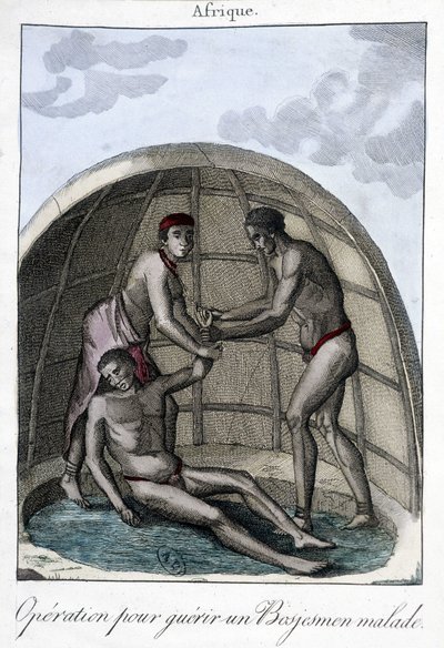 Operation för att bota en Bojesmen - gravyr av Unknown artist