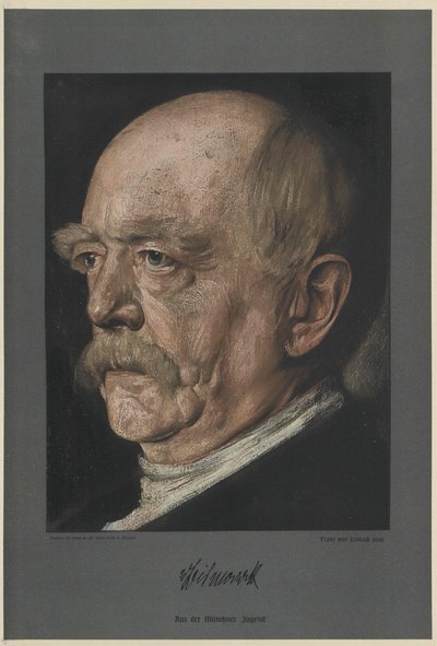 Otto greve av Bismarck (tryck) av Unknown artist