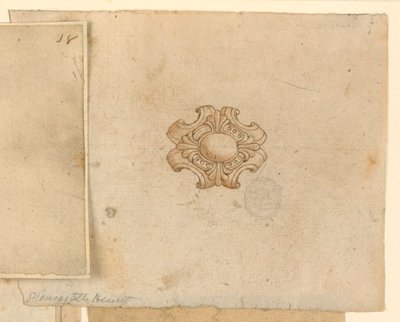 Oval diamantbrosch av Unknown artist