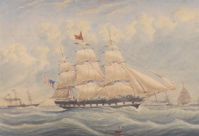 Packet ship Ivanhoe 1849 av Unknown artist