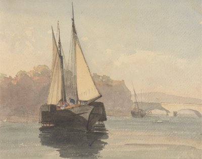 Paddelångare nära Weymouth av Unknown artist