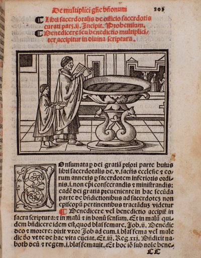 Sida i liturgiboken "The Priestly Book" av Castellini av Unknown artist