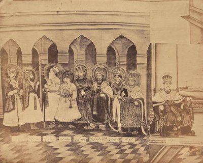[Målning föreställande nawaberna av Awadh, Indien] av Unknown artist