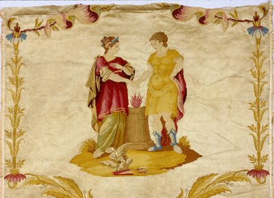 Panel som visar scener ur Alexander den stores liv (356-323 f.Kr.) av Unknown artist