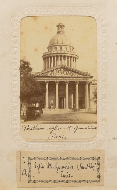 Panthéon - kyrkan Sainte Geneviève, Paris av Unknown artist