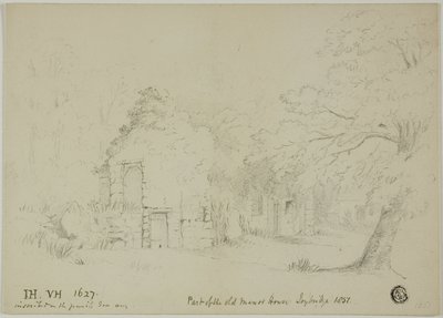 En del av Old Manor House, Toybridge av Unknown artist