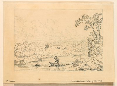 Pastoral scen, 1:a processen av Unknown artist
