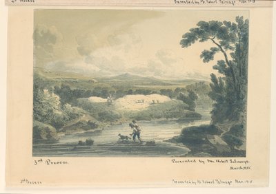 Pastoral scen, 3:e processen av Unknown artist