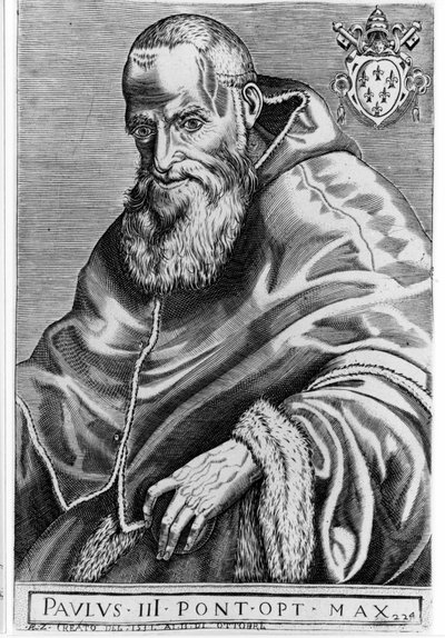 Paulus III (1468 - 1549). av Unknown artist