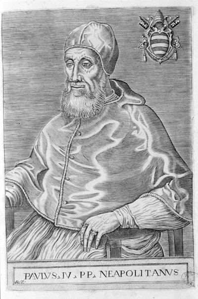 Paulus IV (1476 - 1559). av Unknown artist