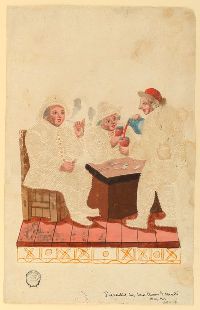 Bönder i en kabaré av Unknown artist