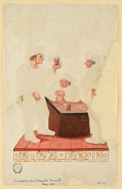 Bönder i en kabaré av Unknown artist