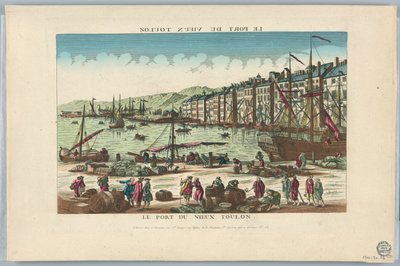 Peep-show, hamnen i gamla Toulon av Unknown artist