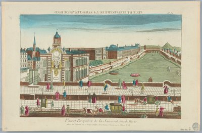 Peep-show, View and Perspective of the Samaritaine of Paris, nr 62 av Unknown artist