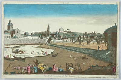 Peep-show, utsikt över Florens tagen från Vaga Loggia, 19 av Unknown artist