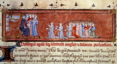 Philippe Auguste (1165 - 1223) överlämnade det första privilegiet av Unknown artist