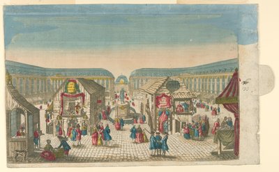 Place Vendôme under mässan i Saint-Ovide, Paris av Unknown artist