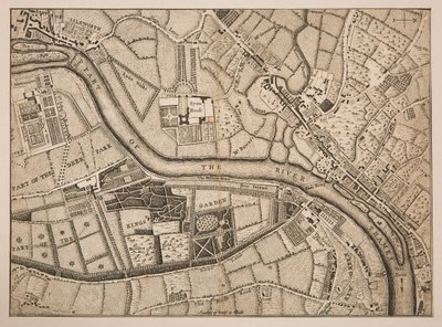 Plan av Richmond, Syon och Kew av Unknown artist