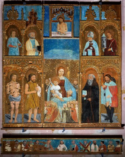 Polyptyk av Jungfru Maria av Unknown artist