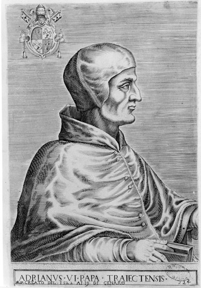 Påven Adrien VI (1459 - 1523). av Unknown artist