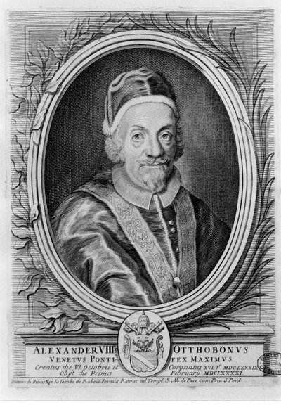Påve Alexander VIII (1610 - 1691). av Unknown artist