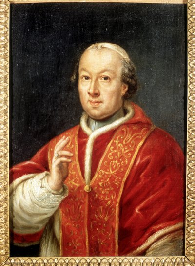 Påven Pius (Pio eller Pius) VI (1717-1799). Anonym målning. Rom, Risorgimentos museum. av Unknown artist
