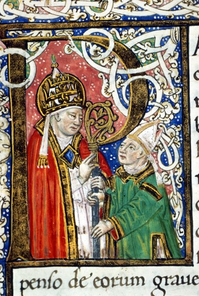 Påven Gregorius I den store (540 - 604). av Unknown artist