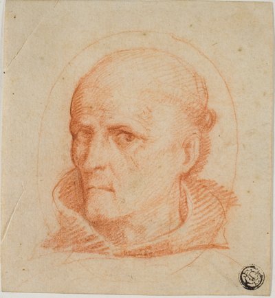 Porträtt Chef för Franciscan Monk av Unknown artist