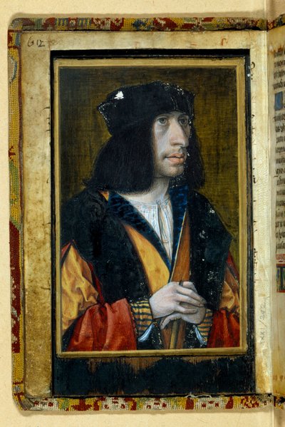 Porträtt antar av Karl VIII av Unknown artist