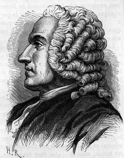 Porträtt av Abbe Terray (Terray) fransk statsman, finanschef (1715-1778). av Unknown artist