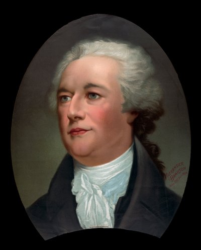 Porträtt av Alexander Hamilton av Unknown artist
