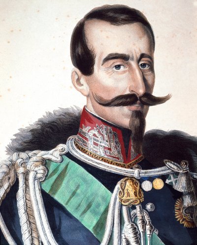 Porträtt av Alfonso Ferrero, Marquis de La Marmora (1804-1878), italiensk general och politiker av Unknown artist