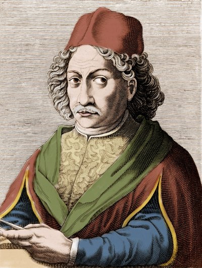 Porträtt av Andrea Verrocchio (1435 - 1488). av Unknown artist
