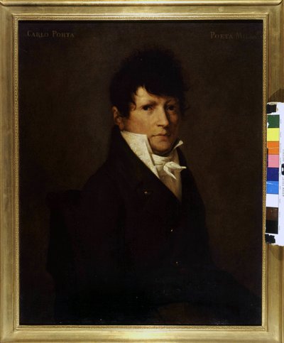 Porträtt av Carlo Porta (1775-1821). 1800-talsmålning. Museo de Milan. av Unknown artist