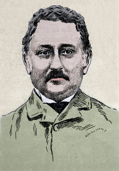 Porträtt av Cecil John Rhodes (1853-1902) brittisk affärsman och kolonialadministratör. av Unknown artist