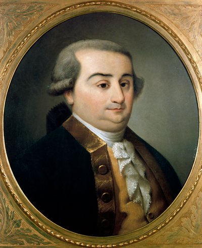Porträtt av Cesare Beccaria (Bonesana), Marquis de Beccaria (1738 - 1794), italiensk jurist och ekonom. Anonym målning från 1700-talet. Museo de Milan. Milano Italien - Porträtt av Cesare Bonesana, Marquess de Beccaria (1738-1794), italiensk jurist och av Unknown artist