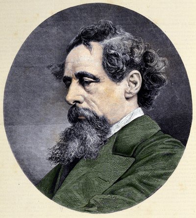 Porträtt av Charles Dickens (1812-1870), engelsk författare. av Unknown artist